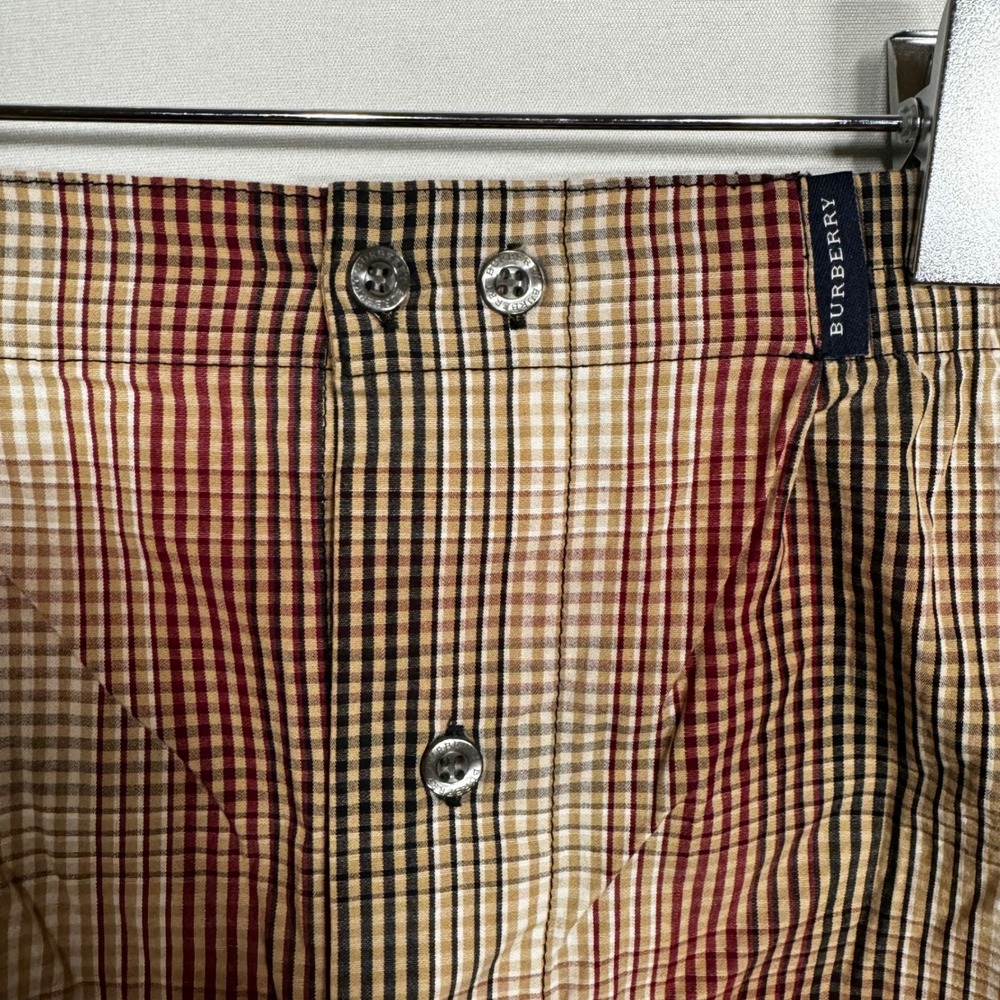 Burberry London Plaid Boxer Shorts Button Fly Men's Large Cotton - Picture 5 of 6